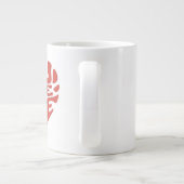 Du bist mein herzförmiges Design Jumbo-Tasse (Rückseite)