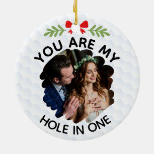 Du bist mein Hole in einem Romantik mit individuel Keramik Ornament
