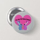 Du bist mein Honey Bunny! Button (Vorne & Hinten)