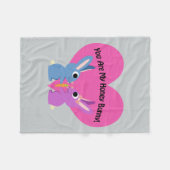 Du bist mein Honey Bunny! Fleecedecke (Vorderseite (Horizontal))