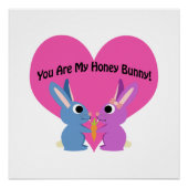 Du bist mein Honey Bunny! Poster (Vorderseite)
