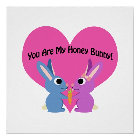 Du bist mein Honey Bunny! Poster (Vorderseite)