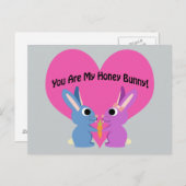 Du bist mein Honey Bunny! Postkarte (Vorne/Hinten)