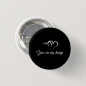 Du bist mein Honig romantischer Pin-Button 2026 Button (Vorne & Hinten)