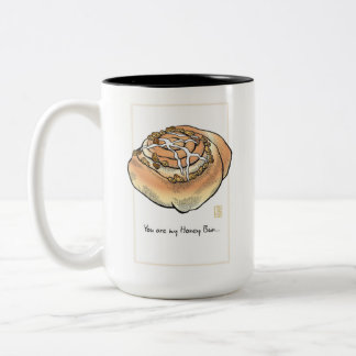 Du bist mein Honigknochen Zwei-Tone-15-oz-Tasse Zweifarbige Tasse