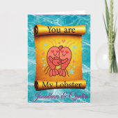 Du bist mein Hummer für immer Karte (Vorderseite)