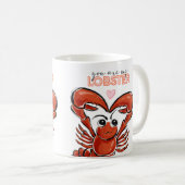 Du bist mein Hummer Niedlich  Kaffeetasse (VorderseiteRechts)