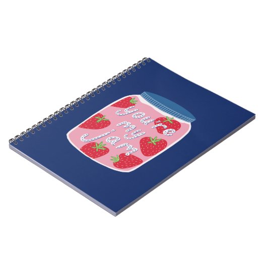 Du bist mein Jam Spiral Notebook / Journal Notizblock (Linke Seite)