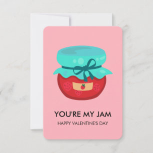 Du bist mein Jam-Valentinstag, Kinder-Schulklasse Mitteilungskarte