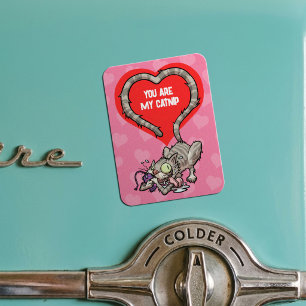 Du bist mein Katzenminze Lustiger Valentinstag Kat Magnet