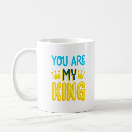 Du bist mein König Kaffeetasse (Links)