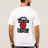 Du bist mein König T-Shirt (Rückseite)
