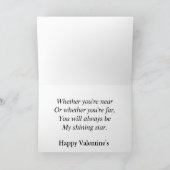 Du bist mein leuchtender Stern Feiertagskarte (Innenseite)