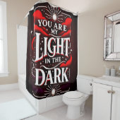 Du bist mein Licht im Dunkeln Duschvorhang (Beispiel)