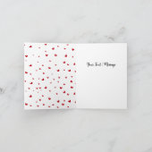 Du bist mein Liebling, wenn ich einen lustigen, na Dankeskarte (Innenseite)