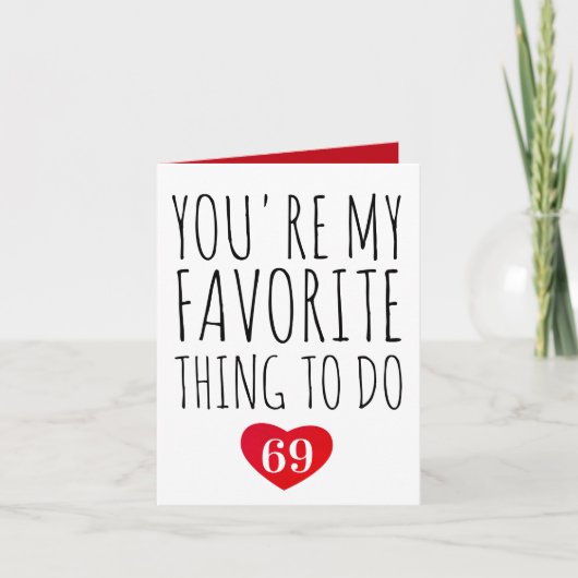 Du bist mein Liebling, wenn ich einen lustigen, na Dankeskarte (Vorderseite)