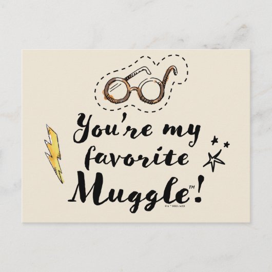 Du bist mein Lieblings-Muggle™ Postkarte (Vorderseite)