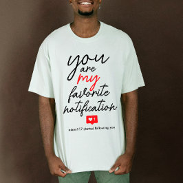 Du bist mein Lieblings-Niedlich-Digital-Liebe Red  T-Shirt