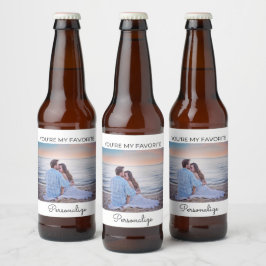 Du bist mein Lieblings-Personalisiert-Bierlabel Bierflaschenetikett