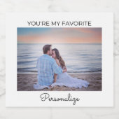 Du bist mein Lieblings-Personalisiert-Bierlabel Bierflaschenetikett (Einzelnes Label)