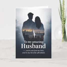 Du bist mein Lieblingsabenteuer - Elegant Birthday Karte