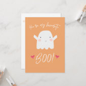 "Du bist mein Lieblingsboo!" Niedliches Halloween- Karte (Vorderseite/Rückseite Beispiel)