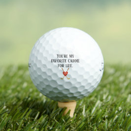 'Du bist mein Lieblingscaddie fürs Leben' Jubiläum Golfball