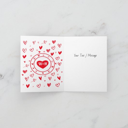 Du bist mein Lieblingsjunge Dankeskarte (Innenseite)