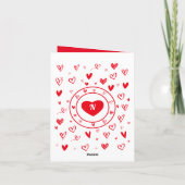 Du bist mein Lieblingsjunge Valentinstag Dankeskarte (Rückseite)