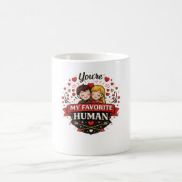 Du bist mein Lieblingsmensch zum Valentinstag Kaffeetasse