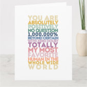 Du bist mein Lieblingsmenschen Karte (Vorderseite)