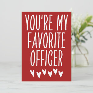 Du bist mein Lieblingsoffizier Funny Valentinstag Feiertagskarte