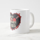 Du bist mein Lieblingsspur Jumbo-Tasse (Vorderseite Rechts)