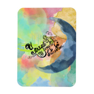 Du bist mein Lieblingswasserfarbenexzept Magnet