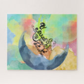 Du bist mein Lieblingswasserfarbenexzept Puzzle (Horizontal)