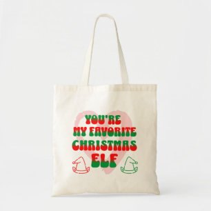 Du bist mein liebster Weihnachtself Tragetasche