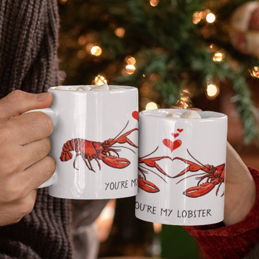 Du bist mein Lobstertag, Valentinstag Kaffeetasse