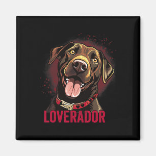 Du bist mein Loverador Lab Dad Mom Valentinstag Hu Magnet
