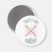 Du bist mein Match Magnet (Vorderseite/Rückseite)
