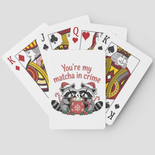 Du bist mein Matcha in Crime, der Weihnachten glei Spielkarten (Rückseite)