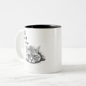 Du bist mein Meow, ein Geschenk für Katzenliebhabe Zweifarbige Tasse (Vorderseite Links)