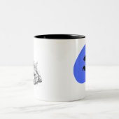 Du bist mein Meow, ein Geschenk für Katzenliebhabe Zweifarbige Tasse (Mittel)