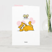 Du bist mein Niedlicher Katzengruß Karte (Rückseite)