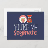 Du bist mein Niedlicher Pun Funny Valentine Day Postkarte (Vorne/Hinten)