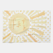 Du bist mein orange-gelb-weißer Punkt Geschirrtuch (Horizontal)