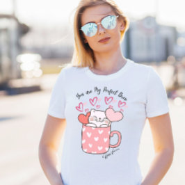 Du bist mein perfekter Brew Coffee Cat T-Shirt