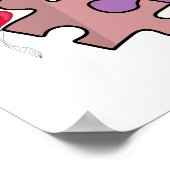 Du bist mein perfektes Stück Poster (Ecke)