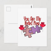 Du bist mein perfektes Stück Postkarte (Vorne/Hinten)