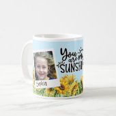 Du bist mein Personalisiertes Sonnenschein-Foto Kaffeetasse (Vorderseite Links)
