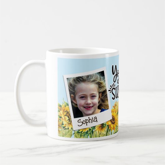 Du bist mein Personalisiertes Sonnenschein-Foto Kaffeetasse (Links)